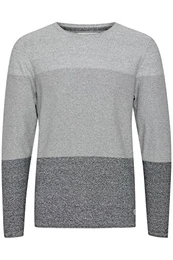 Blend BHHans Herren Strickpullover Feinstrick Pullover mit Rundhals-Ausschnitt, Größe:M, Farbe:Black (194007)