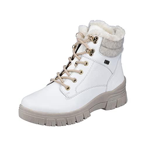 Remonte Damen Schneestiefel R8477 – Dunkelblau, Rauleder, Mit Thermo-Einlegesohle & Schurwolle
