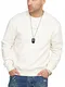 JACK & JONES Herren Sweatshirt Nicko Infinity Pullover Sweater (M, Egret)
