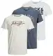 JACK & JONES Herren Willow Tee SS Crew Neck T-Shirt, 3er Set 2, M