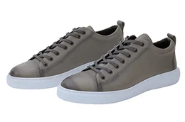 Sneaker Herren Schuhe Leder Freizeitschuhe Freizeit Männer Sportschuhe Laufschuhe Jungen Halbschuhe Winter Sommer LN-612 Anthrazit 41