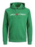 JACK & JONES Male Hoodie Logo Verdant Green