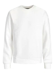 Herren JJEHOLMEN Sweat Crew Neck, White/REG FIT, M