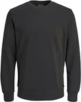 JACK & JONES Herren Jjeholmen Crew Neck Noos Sweatshirt (12136886) Raven
