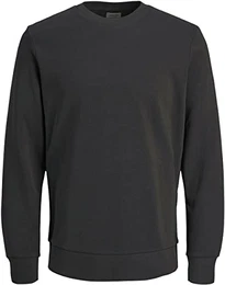 Herren JJEHOLMEN Sweat Crew Neck, Raven/REG FIT, M