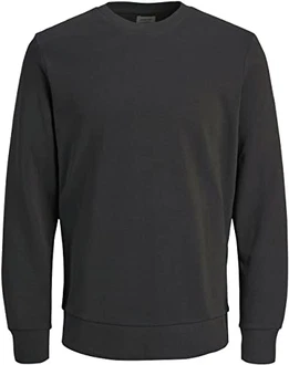 JACK & JONES Herren Jjeholmen Crew Neck Noos Sweatshirt (12136886) Raven