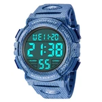 A ALPS Digital Herren Uhren - Sport Outdoor Armbanduhr 5 ATM wasserdichte Uhren mit Wecker/Kalender/Stoppuhr/Stoßfest Grün