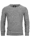 Indicode Herren Loakim Klassischer Strickpullover mit Rundhalsausschnitt   Pullover Herrenpullover Pulli meliert für Männer Charcoal Mix M