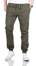 Herren Sweathose Stretch Cargohose Freizeithose AS275 [AS-275 - Olive W32 L32]