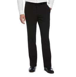 Herren Slim 4-Wege-Stretch-Hose mit Rec Active Elastic Wb Flat Front Anzughose, Schwarz, 32W / 30L