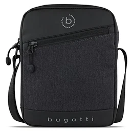Universum Umhängetasche für Herren, Schultertasche Messenger Bag Kuriertasche, Mini, Schwarz
