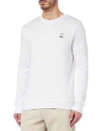 Men's JCOHIKE Sweat Crew Neck Sweatshirt, White, L