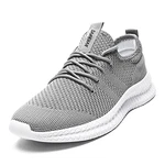 Damyuan Herren Laufschuhe Turnschuhe Sportschuhe Running Sneaker Freizeit Straßenlaufschuhe Walkingschuhe Outdoor Fitness Jogging Sportsschuhe Grau