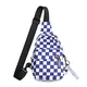 FANDARE Ultraleicht Brusttasche Sling Rucksack Beiläufig Daypacks Herren Damen Schultertasche Umhängetasche für Outdoor Sport Wandern Radfahren Reisen mit exquisitem Anhänger Wasserdicht Nylon Blau