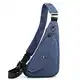 VARLIVOO Herren Sling Bag Brusttasche für Herren Schultertasche Hiking Fitness Radfahren Chest Bag Sporttasche Umhängetaschen Wasserdicht Polyester Blau A