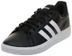 adidas Herren Grand TD Lifestyle Court Casual Sneaker, core Black/FTWR White/core Black, 43 1/3 EU