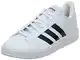 adidas Herren Grand Court Sneakers, Ftwr White/Core Black/Ftwr White, 43 1/3 EU