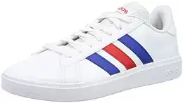 Herren Grand TD Lifestyle Court Casual Sneaker, FTWWHT/ROYBLU/VIVRED, 43 1/3 EU