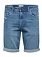SELECTED HOMME Men's SLHALEX 21407 L.B Stretch W NOOS Shorts, Light Blue Denim, M