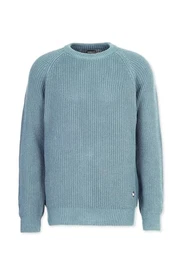 Herren Strickpullover Rib Rundhals Langarm aus Bio-Baumwolle