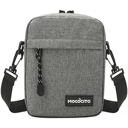 MOCOCITO Umhängetasche Schultertasche für Herren Kuriertasche Messenger Bag für Tägliches Leben Reise Grau