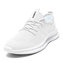 Tvtaop Herren Schuhe Sneaker Laufschuhe Turnschuhe Joggingschuhe Weiß