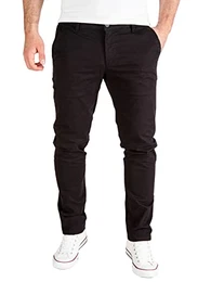 Chino Hosen Für Herren Regular Fit Derrick Herren Chino Schwartz Männer, Schwarz (Black 194008), W32/L32