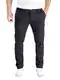 PITTMAN Derrick - Herren Hose - Chinohose Männer - Stretch Chino Hose - Stoffhose Slim Fit, Blau (Deep Well 193713), W32/L32