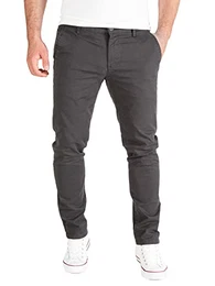 Chino Hosen für Herren Chinohose Männer Stoff Hosen Herren Derrick Schicke Ausgehhose, Grau (Licorice191102), W32/L32