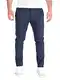 PITTMAN Chino Herrenhosen Blaue Stretch Hose Herren Chino Derrick Chinopants, Blau (Mood Indigo 194025), W32/L32
