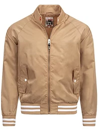 Herren Ayser Jacke mit Stehkragen & Reißverschluss Übergangsjacke für Männer Beige M