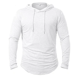CARWORNIC Herren Kapuzenpullover Hoodie Langarm Shirts Sportshirt Schwarz/Weiß