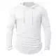 CARWORNIC Herren Kapuzenpullover Hoodie Langarm Shirts Sportshirt Für Herren Schwarzer Weißer Outdoor Sweatshirt mit Kapuze
