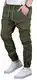 Indicode Herren Cargohose Jones Cargo Hose Freizeithose Chino Outdoorhose Stoffhose (Army, M)