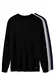 ZHILI Herren-Pullover mit Rundhalsausschnitt, leicht, atmungsaktiv, weich, Thermo, einfarbig, tailliert, Raglan, langärmelig, Pullover für Herren, Schwarz, XL