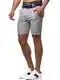 Indicode Herren Bryant Chino Shorts mit 4 Taschen   Bermuda Herren Chino Shorts f. Männer Lt Grey M