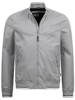 Indicode Herren Edi Jacke mit Stehkragen & Reißverschluss Übergangsjacke für Männer