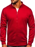 BOLF Herren Baseballjacken Bomberjacke Übergangsjacke Sportjacke J.Style [1A1] Weinrot (1A1)