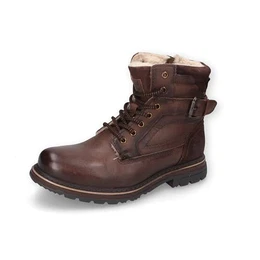 Herren Combat Boots, Männer Stiefeletten,warm gefüttert,uebergangsstiefel,schnürstiefel,Winterstiefel,braun,43 EU