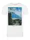 riverso Herren T-Shirt RIVLukas Fotodruck Rundhals O-Neck Kurzarm Shirt Regular Baumwolle Weiß M, Größe:M, Farbe:White (CJD)