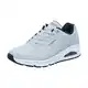Skechers Herren UNO Stand ON AIR Sneaker, Hellgrauer/Schwarzer Rand, 41 EU