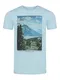 riverso Herren T-Shirt RIVLukas Fotodruck Rundhals O-Neck Kurzarm Shirt Regular Baumwolle Blau S, Größe:S, Farbe:Light Aqua Blue (CJD)