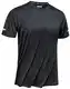 TACVASEN Laufshirt Herren Kurzarm Sommershirts Beach Shirts O-Neck Short-Sleeve T-Shirt Basic Tee Top Oberteil, Schwarz, M