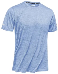 Herren Basic Kurzarm Rundhals Tee Tops Männer Leicht Hemd Sportshirt für Running Jogging Training, Hellblau, M