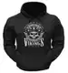 BEBAK Herren-Kapuzenpullover, Reißverschluss, Hoodie, Kleidung für Herren, Bodybuilding, Top, Arnold Schwarzenegger inspiriertes Sweatshirt, T-Shirt, S, M, L, XL, 2XL, 3XL, 4XL, 5X, Navy Viking, XL