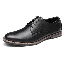 Bruno Marc Herren Anzugschuhe Klassischer Business Lederschuhe Schnürhalbschuhe Derby Oxfords Schuhe (SBOX2215M-E) SCHWARZ (SBOX2215M-E)