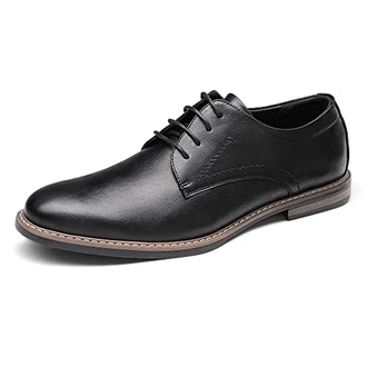 Bruno Marc Herren Anzugschuhe Klassischer Business Lederschuhe Schnürhalbschuhe Derby Oxfords Schuhe (SBOX2215M-E) SCHWARZ (SBOX2215M-E)