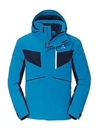 Herren Ski Jkt Brunnenkopf2 M, wasserdichte Skijacke mit 4-Wege-Stretch, warme und atmungsaktive Outdoorjacke mit abnehmbarer Kapuze, directoire blue, 46