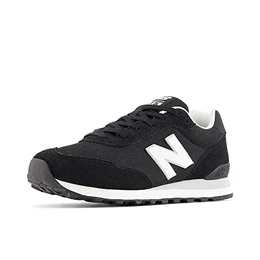 Herren 515 Sneaker, Schwarz/Weiß/Aluminiumgrau, 41.5 EU