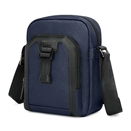 Umhängetasche für Männer Schultertasche Herrentasche Klein Crossover Bag Handytasche Wasserdicht für Freizeit Arbeit Reise Alltagsleben (Blau)